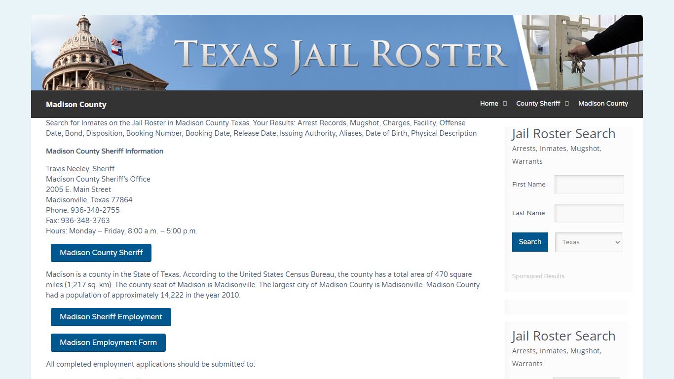 Madison County | Jail Roster Search
